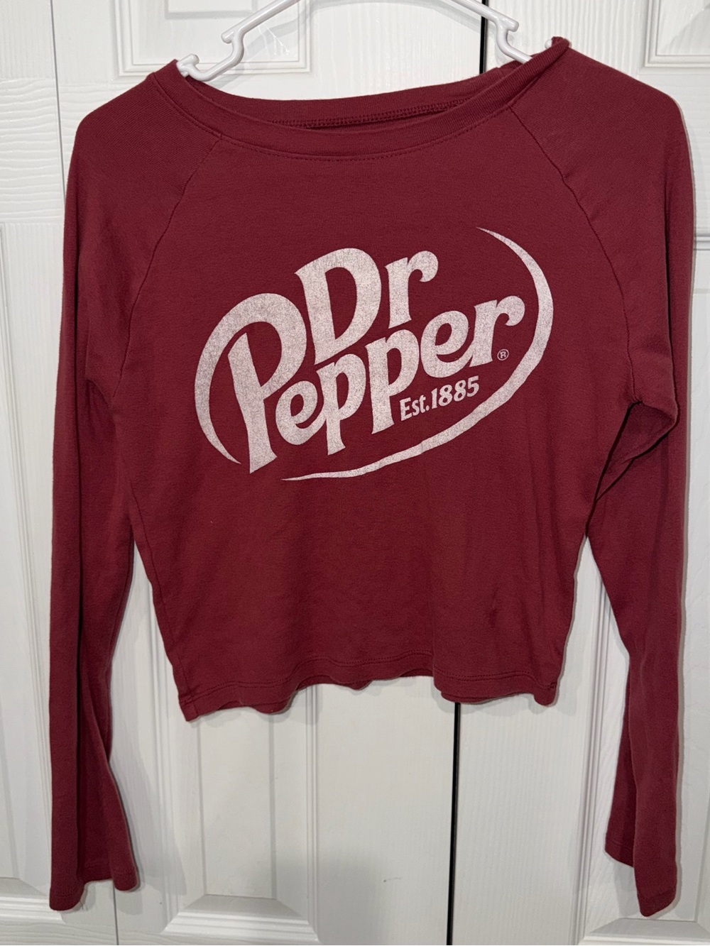 Dr Pepper Maroon Logo Long-Sleeve Tee